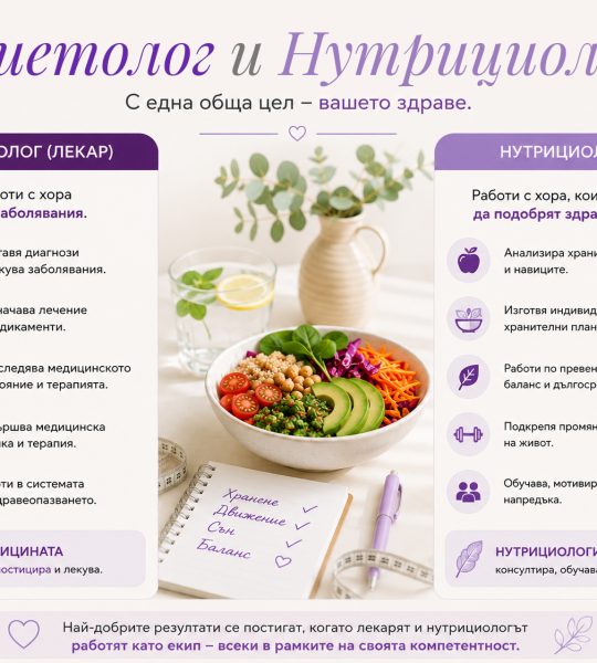 Диетолог и нутрициолог - каква е разликата?